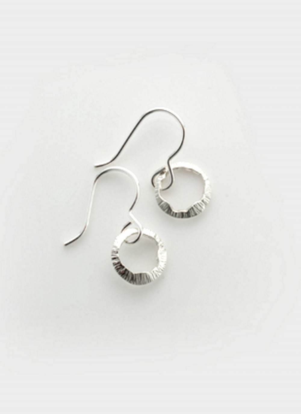 Petite Sterling Silver Shell Drop Earrings